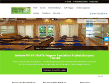 Tablet Screenshot of ppa.fe-usakti.com